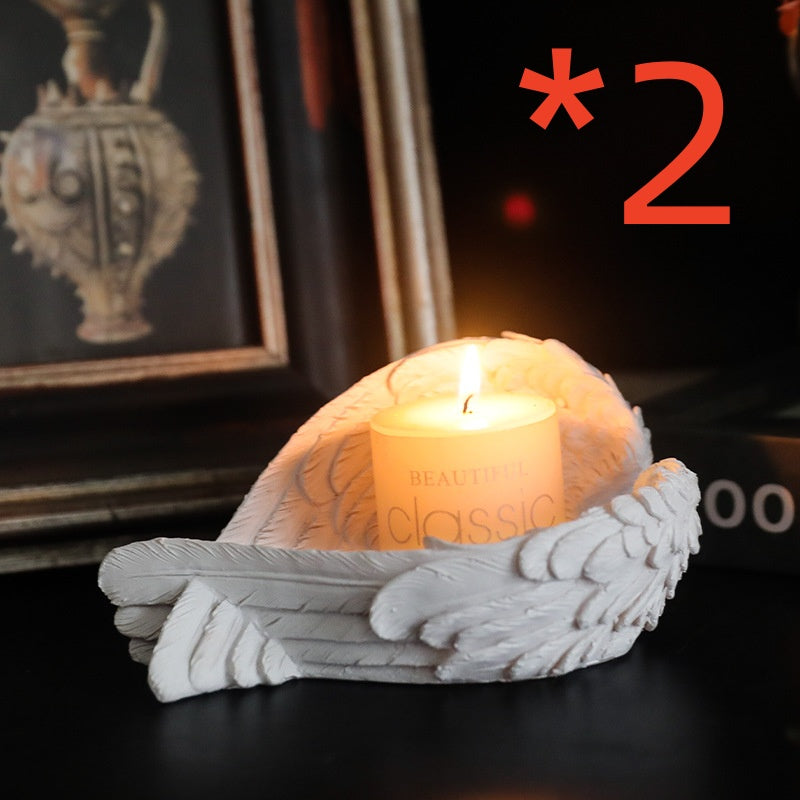Feather Angel Candle Holder Ornament