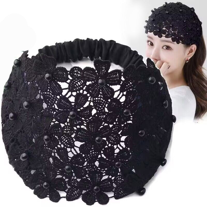 Hollow Hair Band Beaded Douyin Online Influencer Wide Edge