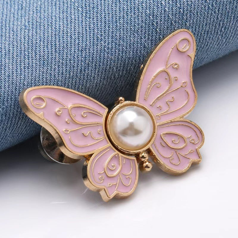 Removable Nail-Free Butterfly Belt Buckle