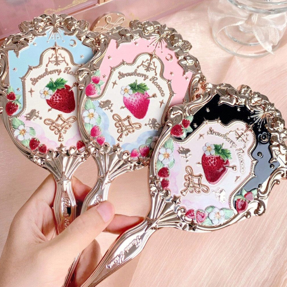 Strawberry Rococo Lip Glaze Hand Mirror