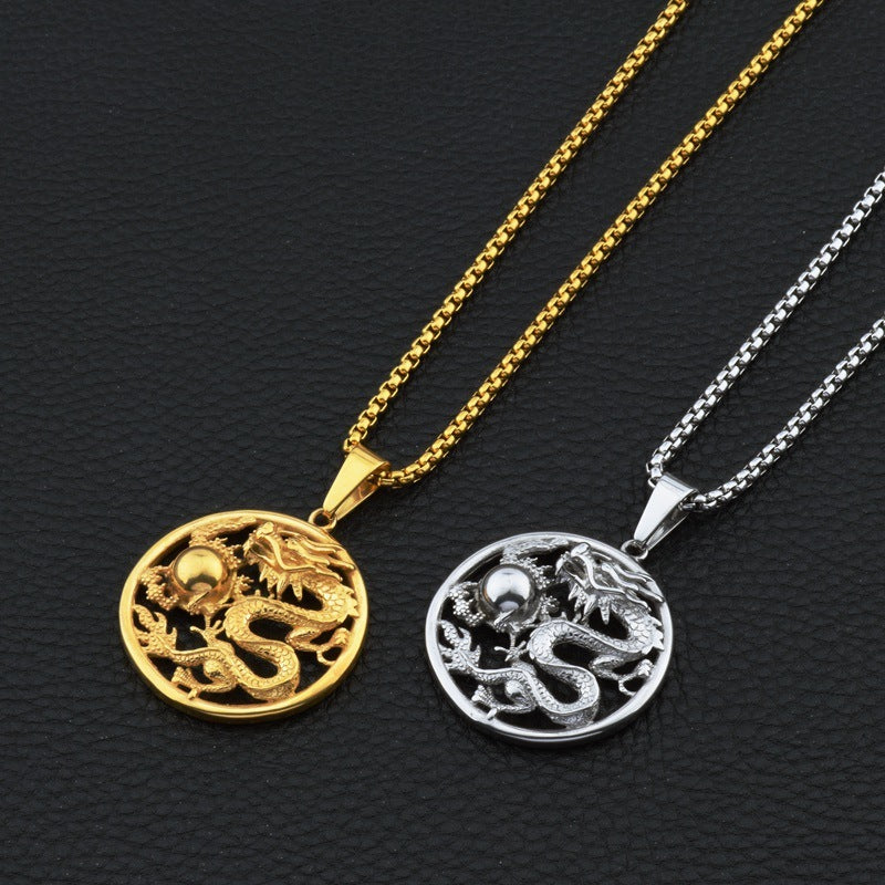 Medusa Ring Dragon Play Pearl Necklace Light Luxury Small Snake Jewelry