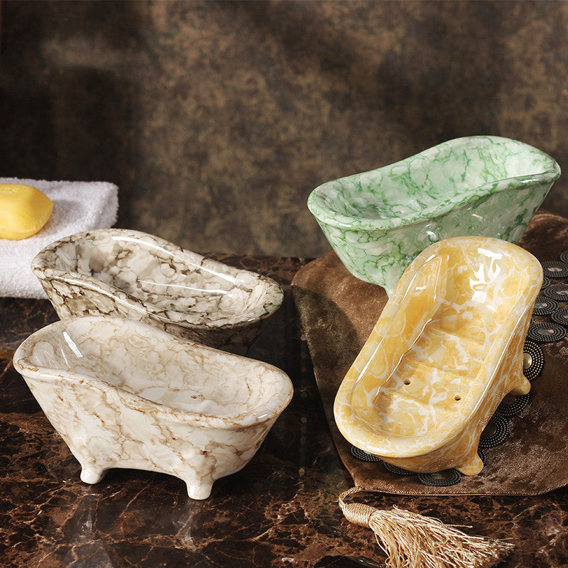 New Marble Ceramic Soap Box