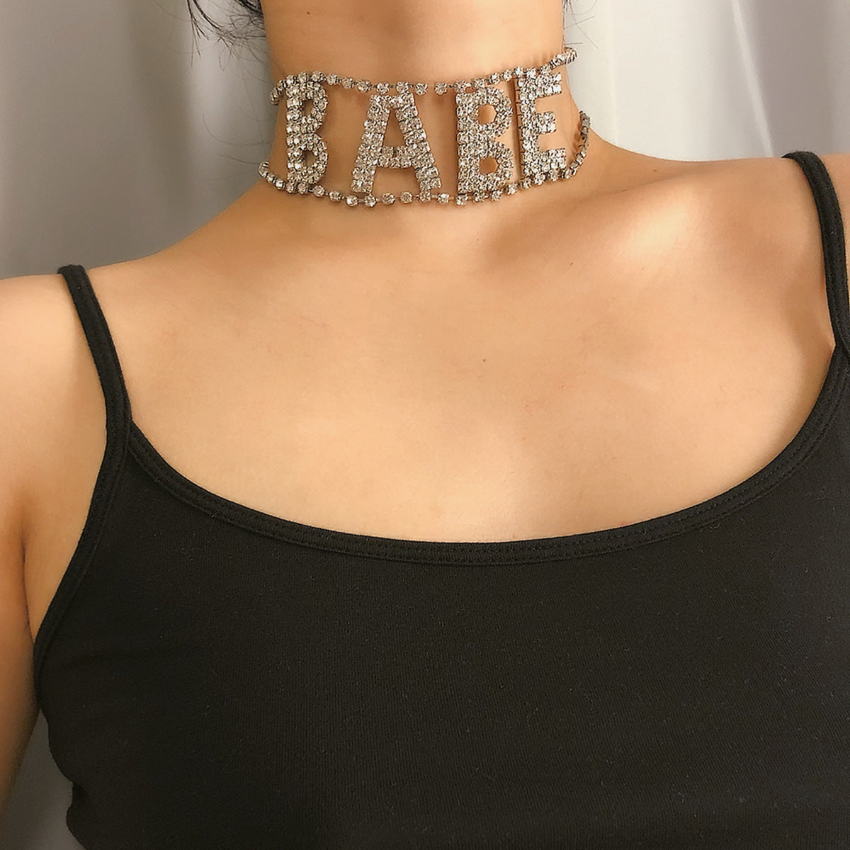 Personality Exaggerated Nightclub Flash Diamond Necklace