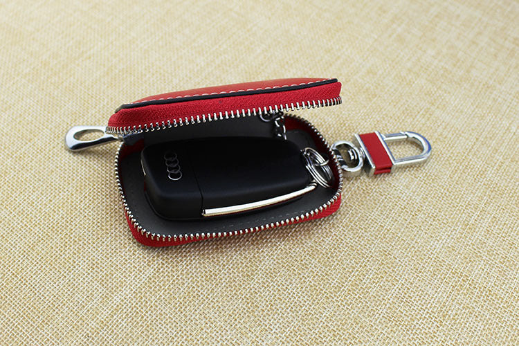 Cowhide Car Key Bag For Men And Women