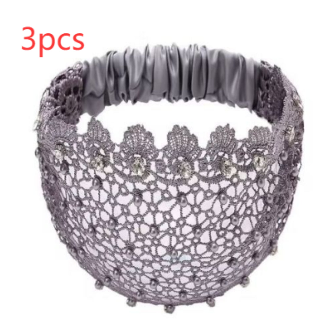 Hollow Hair Band Beaded Douyin Online Influencer Wide Edge