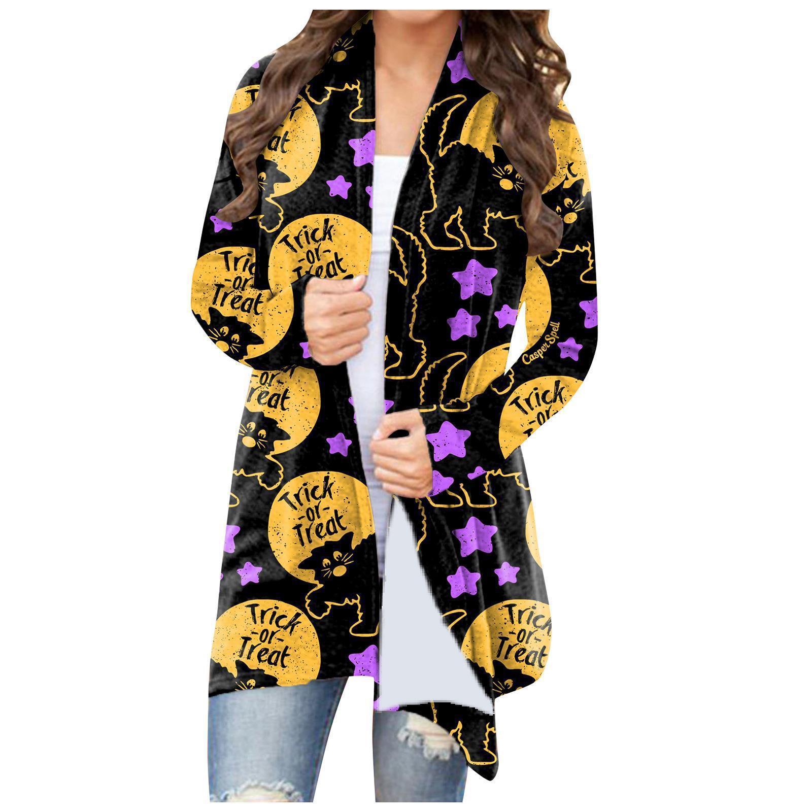 Women's Casual All-Match Halloween Theme Coat