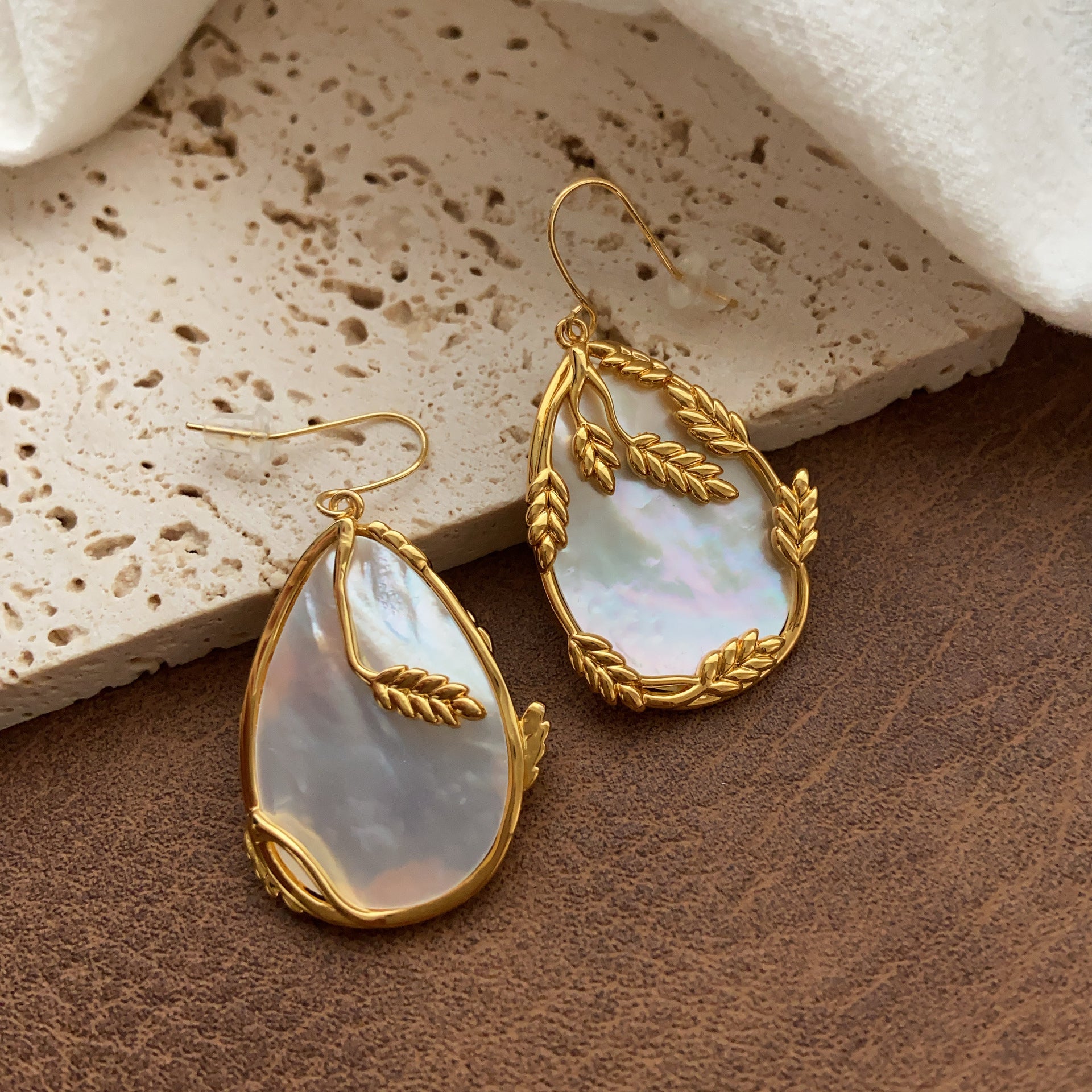 Shell Lace Earrings Exquisite Heavy Industry