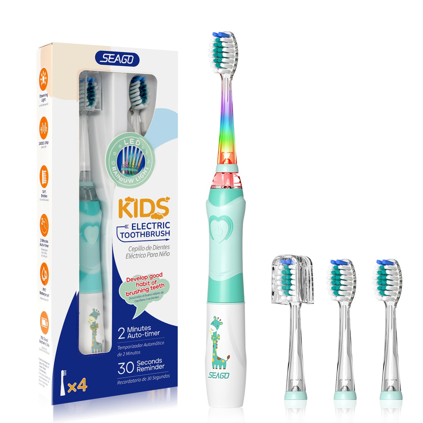 Children's Cartoon Soft Bristle Smart Automatic Toothbrush