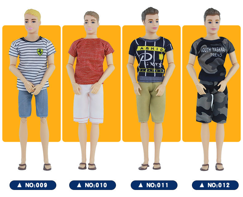 30cm Men's Doll Clothes Girls Playing House Toy Accessories