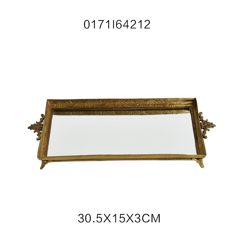 Brass Tray Storage Court Fruit Plate Home Decoration Ornaments