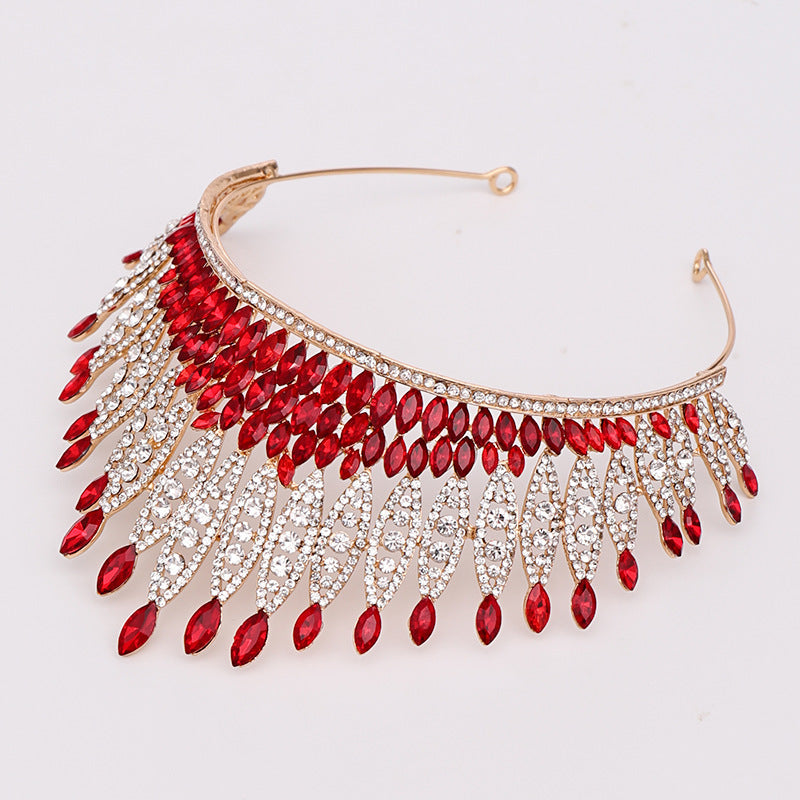 Fashion Women's Alloy Crystal Crown Headwear