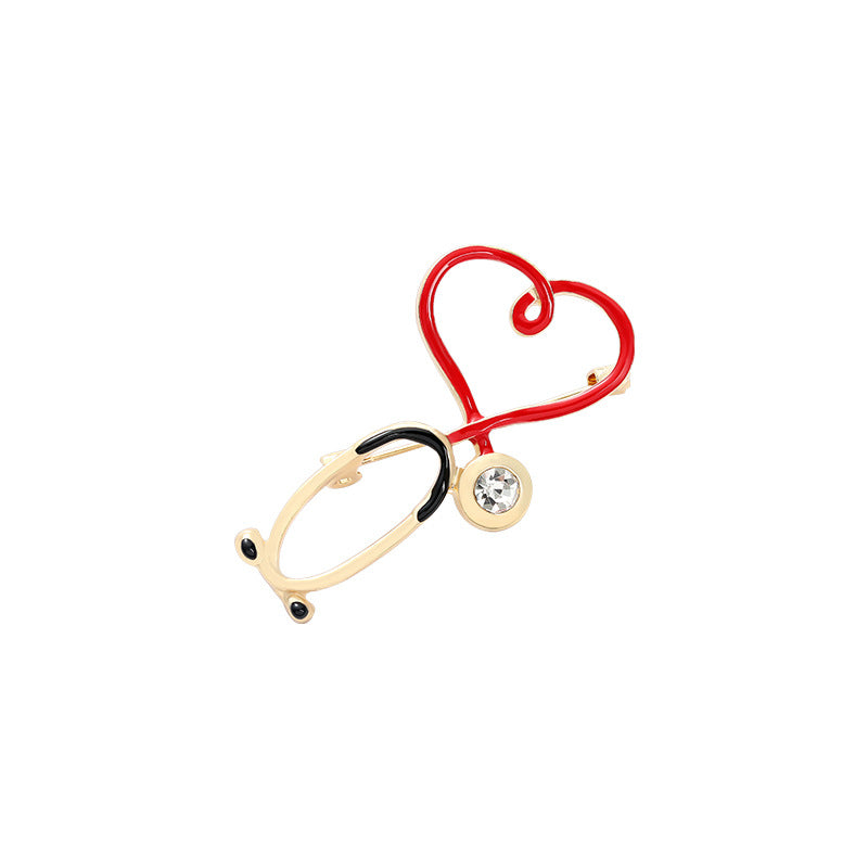 New Cartoon Creative Cartoon Heartbeat Shape Accessories Brooch