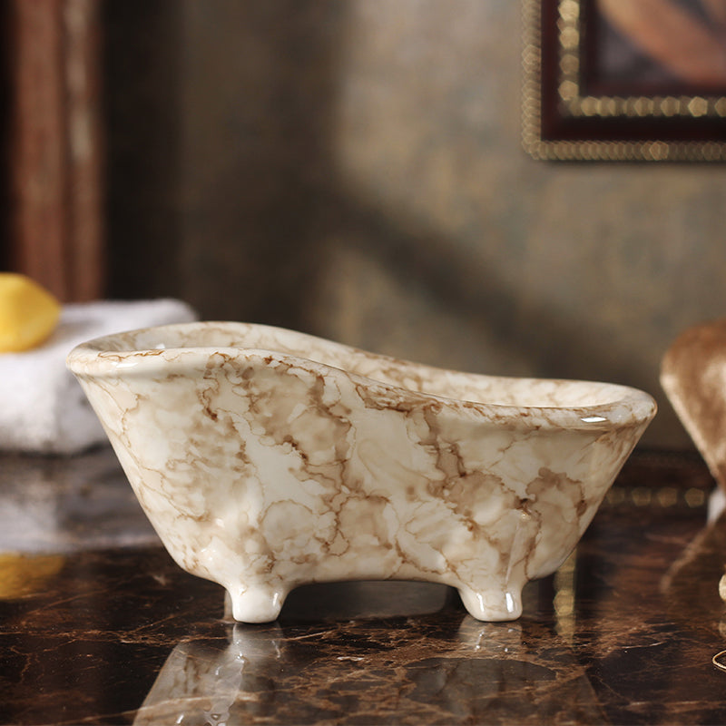 New Marble Ceramic Soap Box