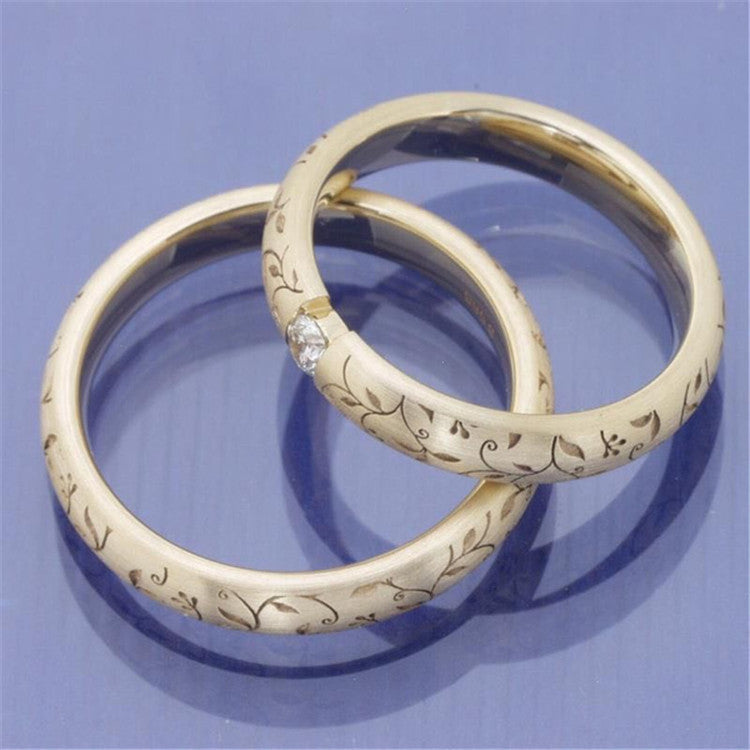 European And American Fashion Luxury Diamond Ring