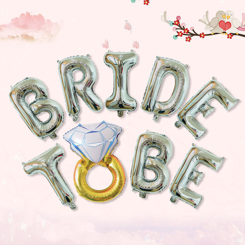 Proposal Rose Gold Bride to Be Balloon Set Bride-To-Be Wedding Decoration Letters