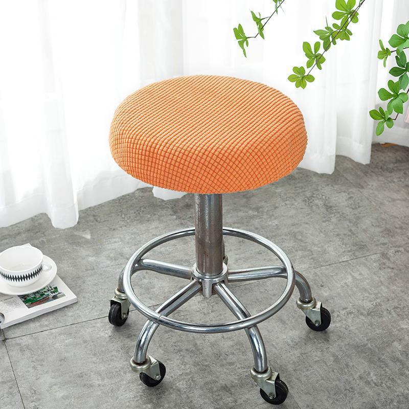 Round Stool Cover Swivel Chair Cover Round Bar Beauty Salon Chair Cover