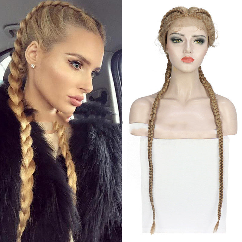 Front Lace Two Braids Wig Headband