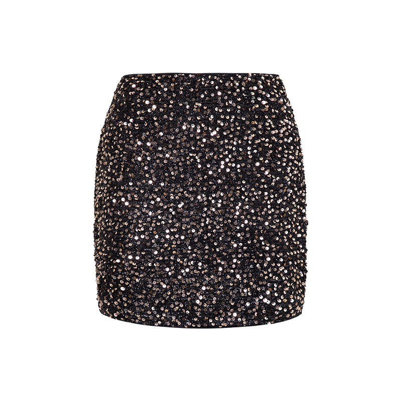 European And American Temperament High Waist Hip-Wrapped Skirt Mini Skirt