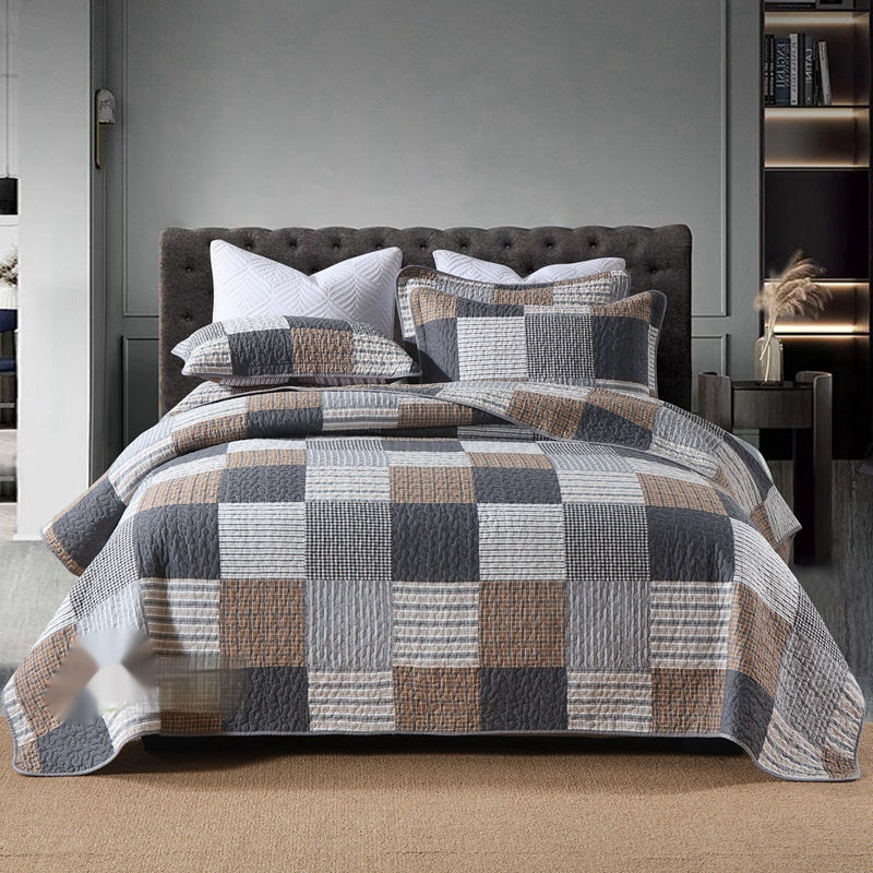 Bedding Pure Cotton Quilt Air-Conditioning Summer Cooling Duvet Three-Piece Set