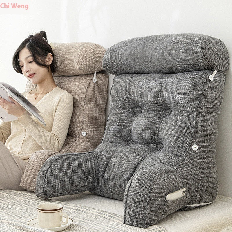 Q3Y Removable And Washable Bedside Cushion Bed Pillow Backrest Soft Pillow Waist Pillow Sofa Office Seat Bolster