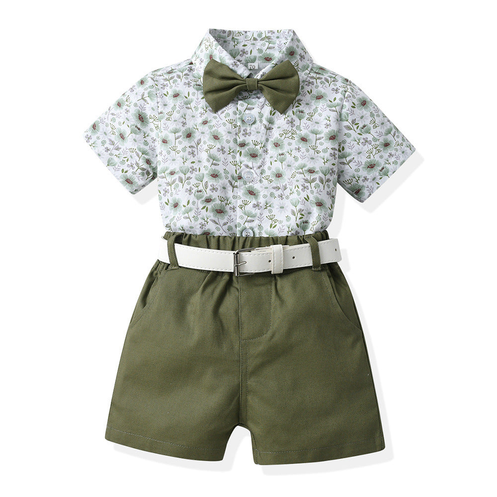 Seaside Holiday Brother And Sister Girl Dress Boy's Clothing Short Sleeve Sister And Brother Fashion