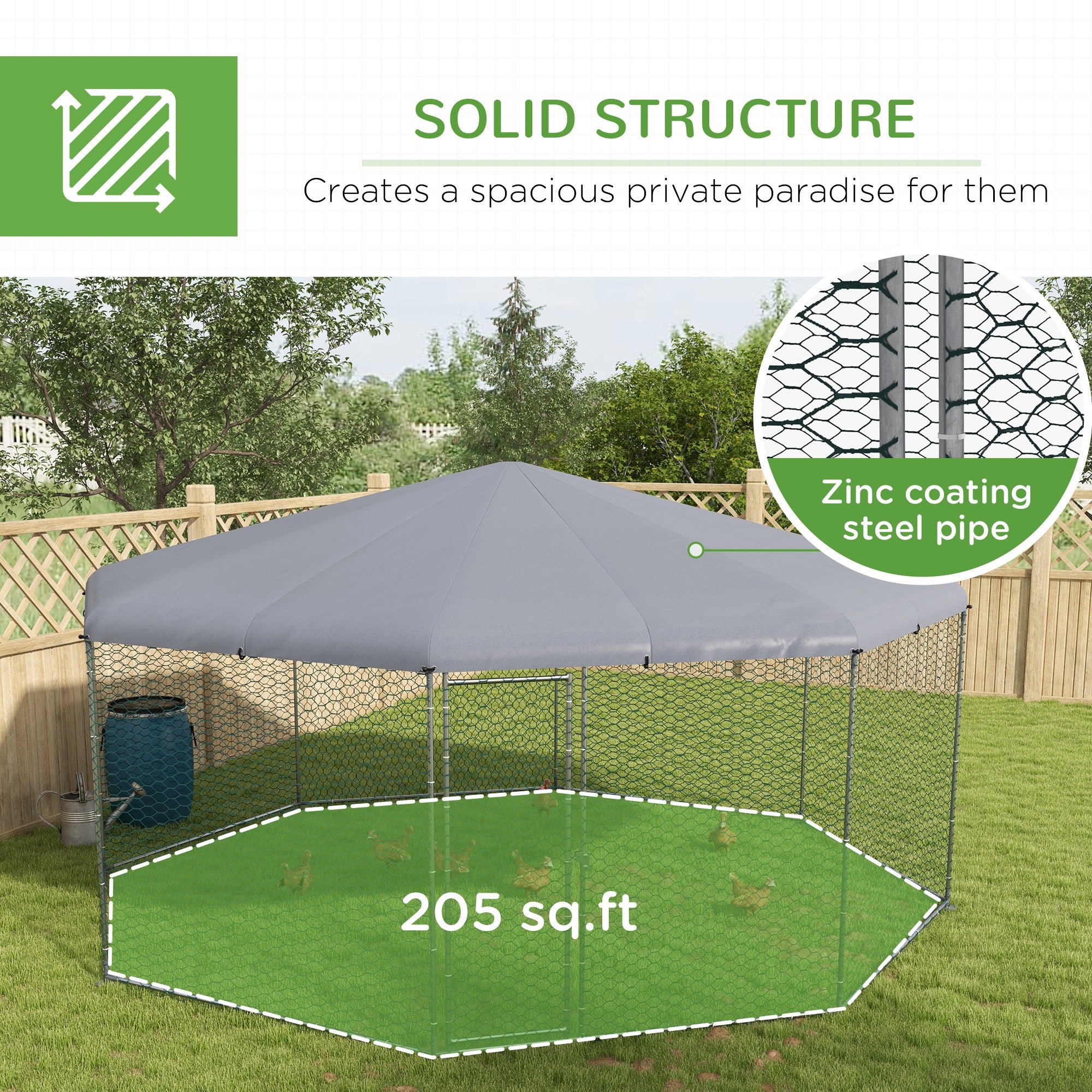 x Chicken Run for 19-25 Chickens with Cover