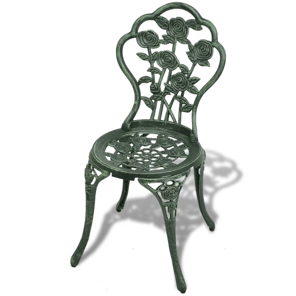 3-Piece Bistro Set, Cast Aluminum