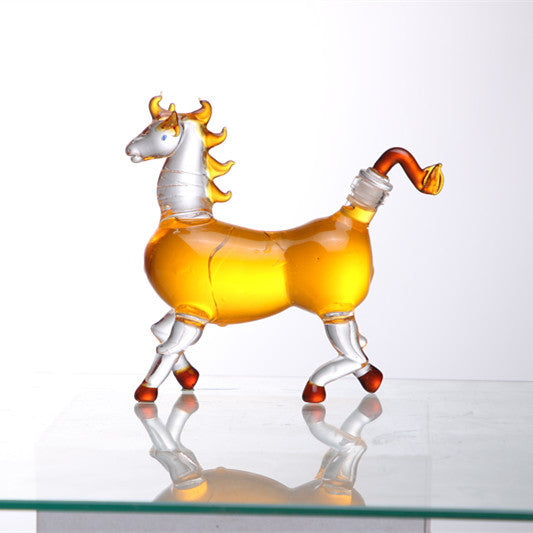 Zodiac Transparent Thickened Glass Wine Bottle