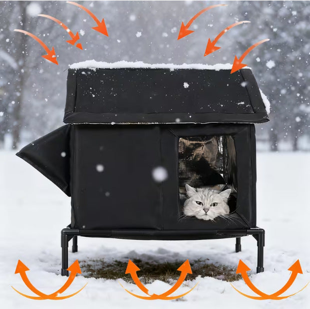 Four-Season Cold-Resistant Outdoor Enclosed Cat House