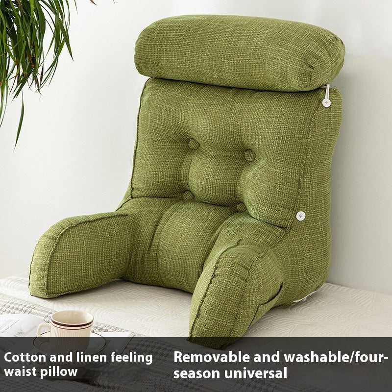 Q3Y Removable And Washable Bedside Cushion Bed Pillow Backrest Soft Pillow Waist Pillow Sofa Office Seat Bolster