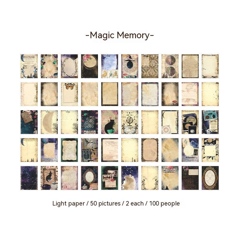Beautiful Material Paper Book Wind Biography Letter Series