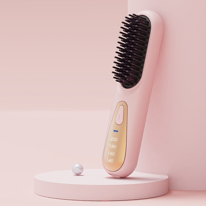 Anion Straight Comb Dual-Use Lazy Hair Curler