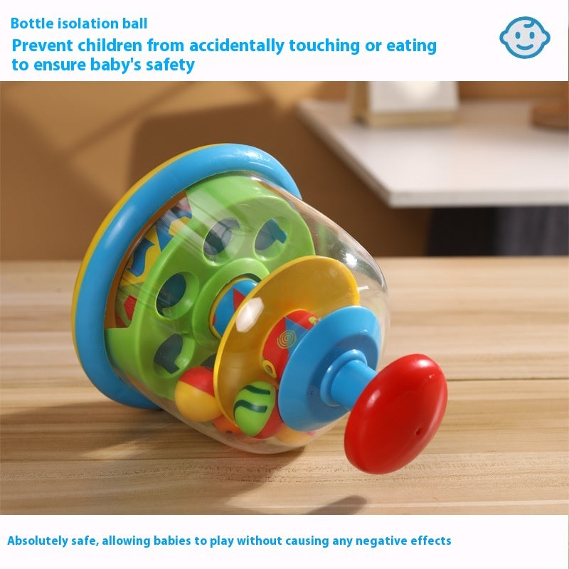 Press Rotating Jumping Ball Enlightening Early Education Toys For Infants