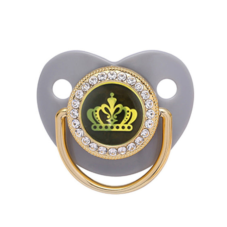 Black Epoxy Crown Pacifier
