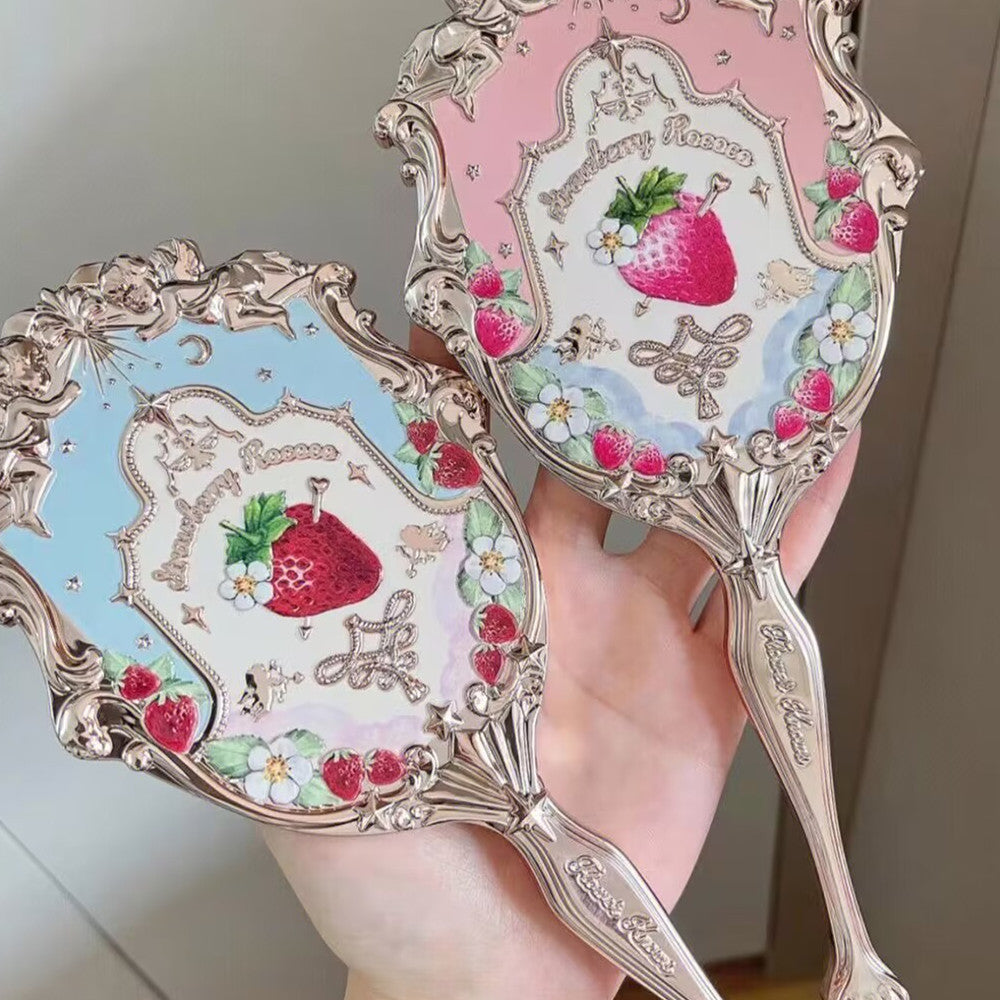 Strawberry Rococo Lip Glaze Hand Mirror
