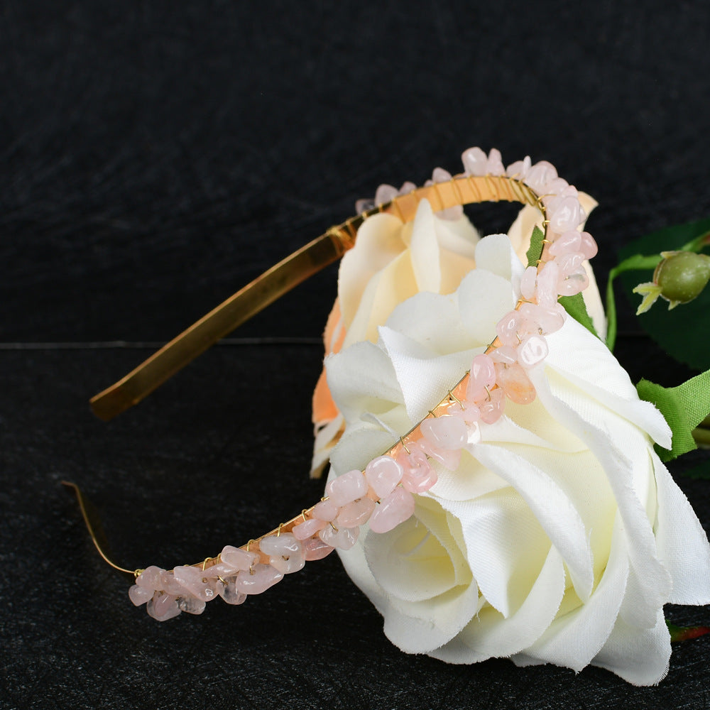 Crystal Amethyst Bridal Hair Comb Headband