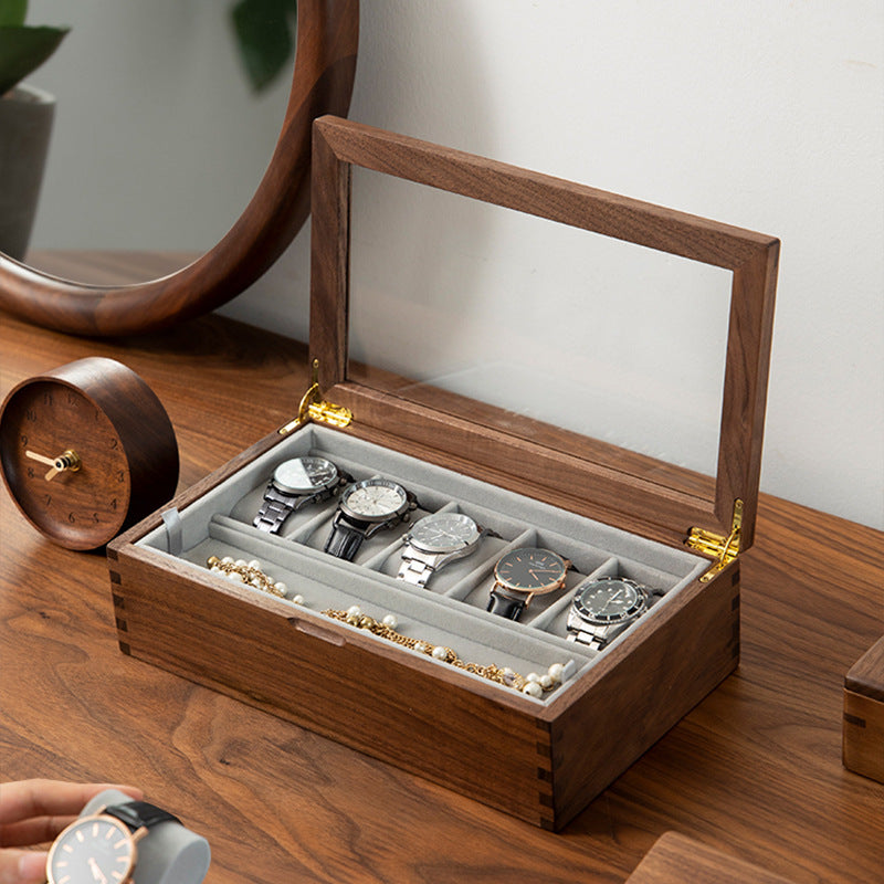 Black Walnut Watch Storage Case