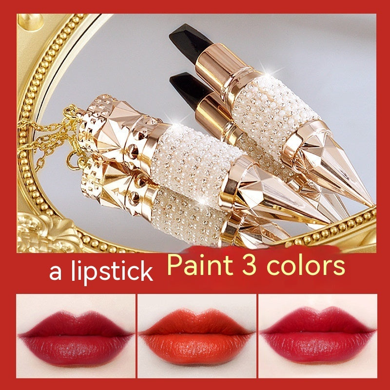 Queen Truncheon Three-Color Lipstick Matte Finish Moisturizing Lipstick