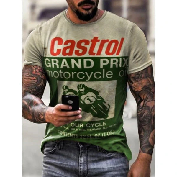 Men's T-Shirt New 3D Retro Digital Printing Men's And Women's T-shirt