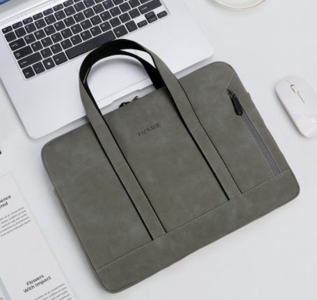 Waterproof PU Leather Briefcase Laptop Bag For Women Business Handbag 13.3 14 15.6 Inch For Macbook Pro 13 15 Case Notebook Bag