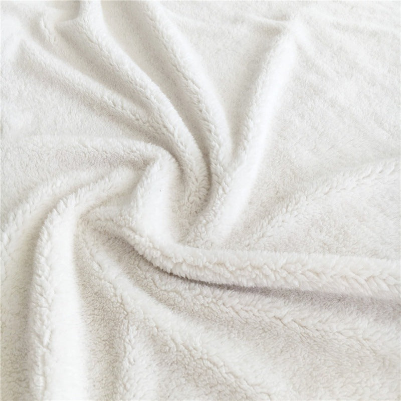 Thickened Double-Layer Eye  Digital Printed Airable Cover Square Blanket