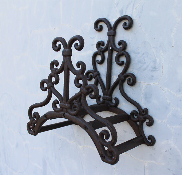 European Style Retro Cast Iron Wrought Iron Bird Garden Water Pipe Rack Garden