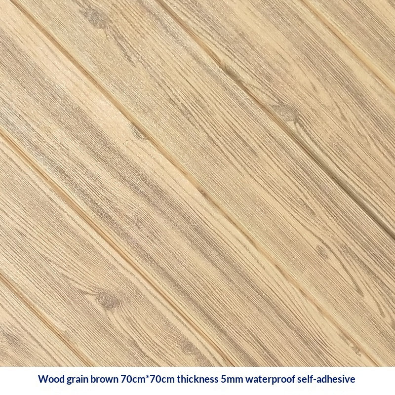 3D Wood-Grain Self-adhesive Wall Stickers