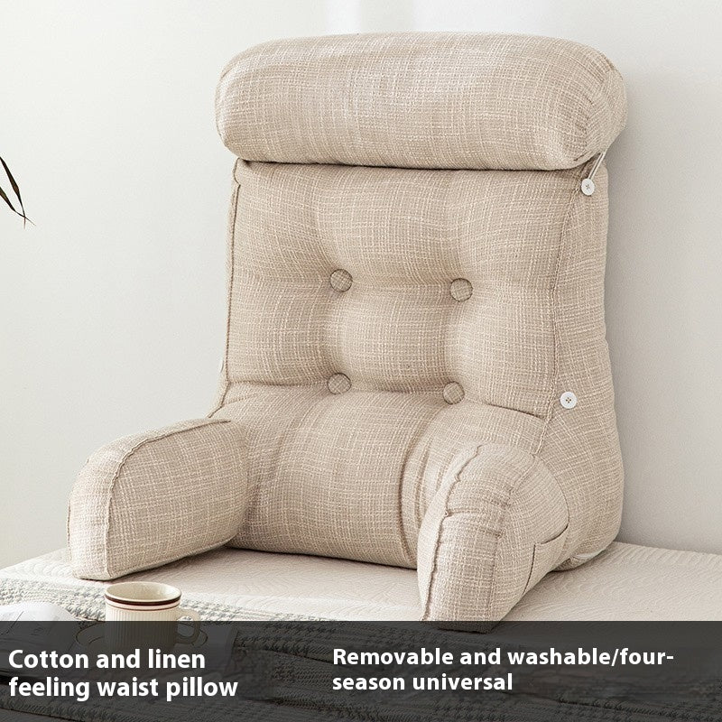 Q3Y Removable And Washable Bedside Cushion Bed Pillow Backrest Soft Pillow Waist Pillow Sofa Office Seat Bolster