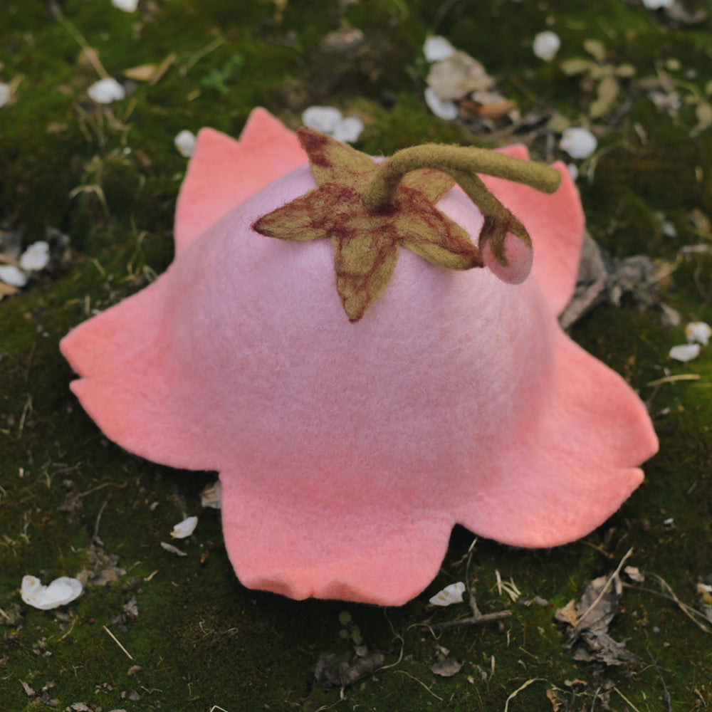 Mushroom Dream Wool Felt Handmade Cherry Blossom Adult And Children Peach Blossom Cute Baby Hat