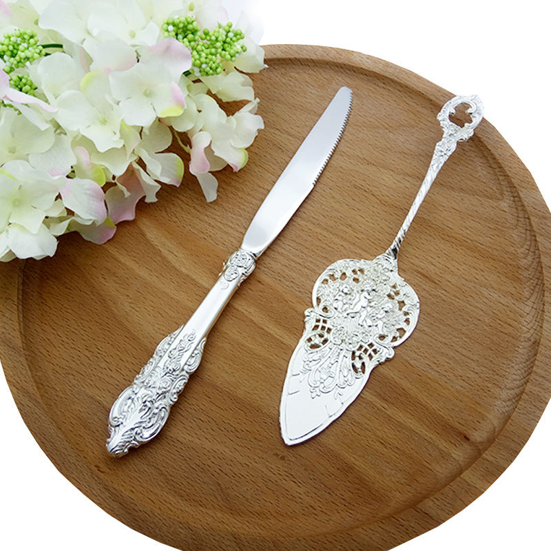Party Decorations Birthday Court Silver Plated Cake Shovel Set