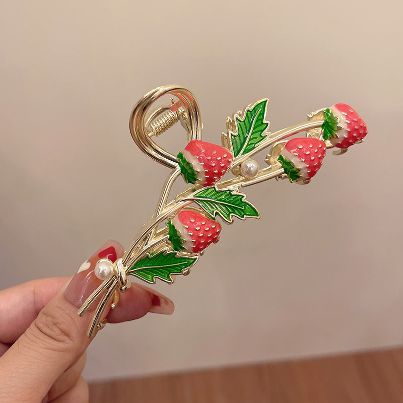 Women's Fashion Temperament Strawberry Styling Hairpin