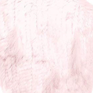 Rabbit Fur Woven Fur Triangle Shawl