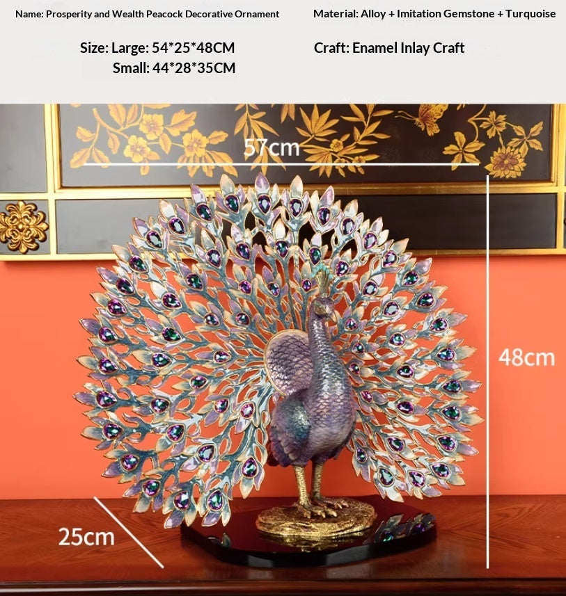Enamel-Peacock Ornament Classical Decoration