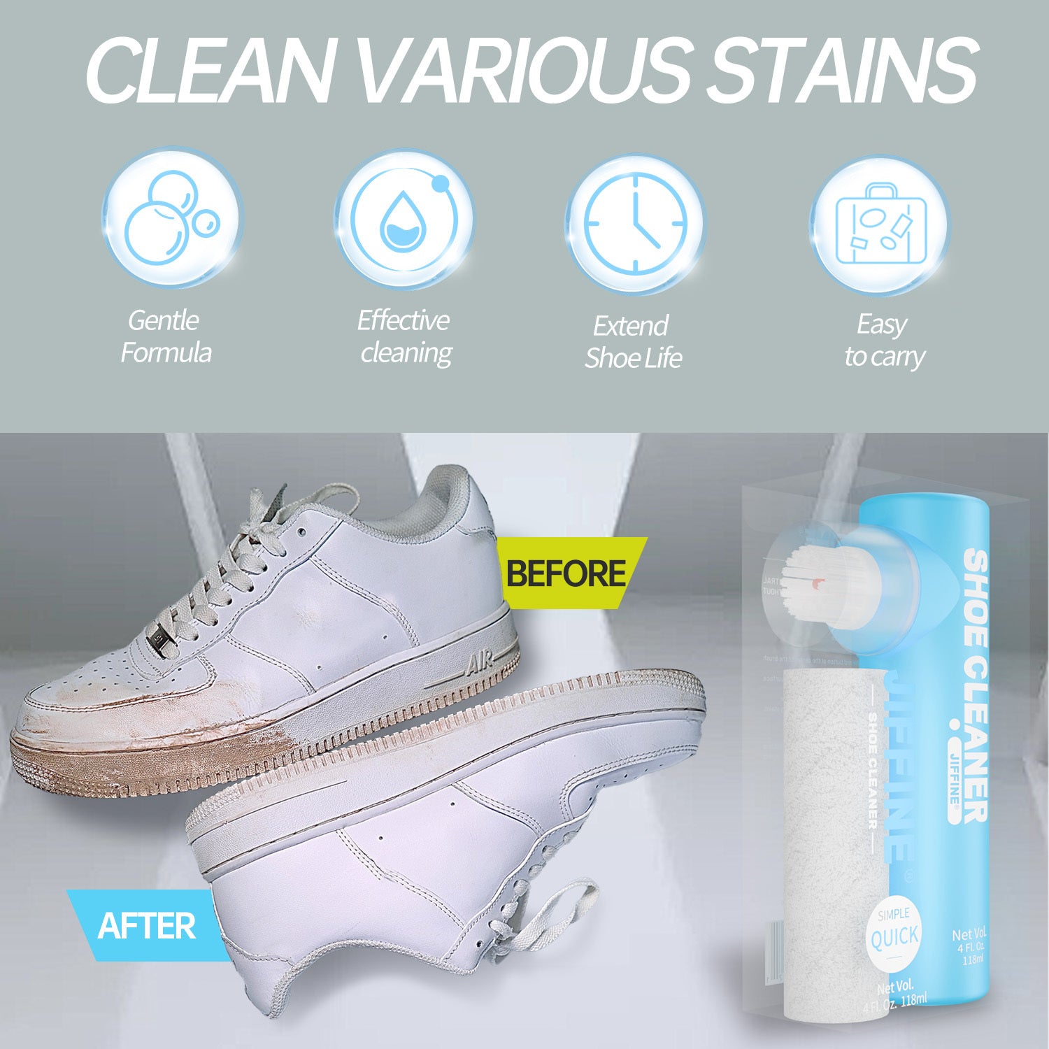 JIFFINE Sneaker Cleaner